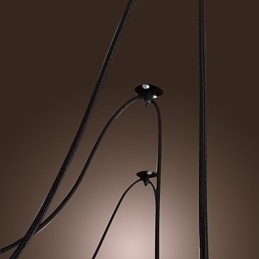 Żyrandol Vintage Design Żarówki w zestawie Living 10 świateł Lampa wisząca