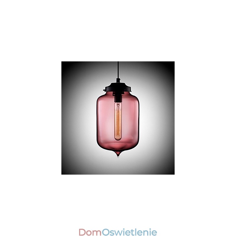 Retro Kreatywna Pojedyncza Głowica Szklana Lampa Wisząca Cafe W Złotej Rybce