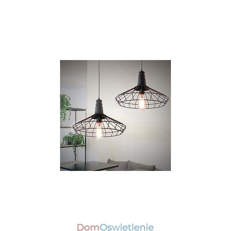 Rustykalny domek retro wiejski styl mini malowanie metalowa lampa wisząca garaż