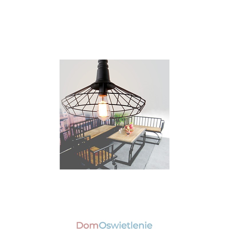 Rustykalny domek retro wiejski styl mini malowanie metalowa lampa wisząca garaż