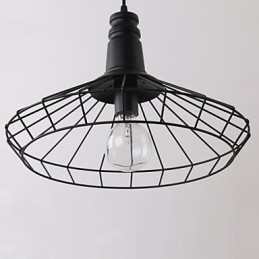 Rustykalny domek retro wiejski styl mini malowanie metalowa lampa wisząca garaż