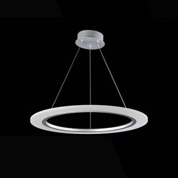 Wisząca lampa okrągła sufitowa żyrandol mleczny akrylowy lampy sufitowe z pojedynczym pierścieniem
