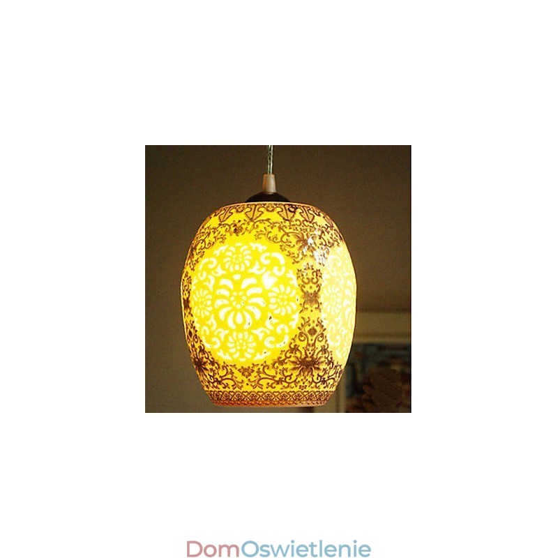Lampa ceramiczna retro lampa schody niebieski pojedynczy żyrandol kreatywny