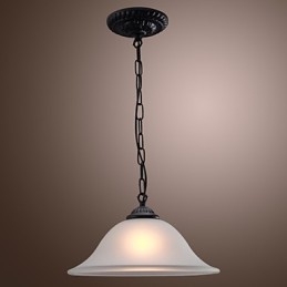 Tradycyjna klasyczna miska w stylu miniaturowym, brązowa lampa wisząca