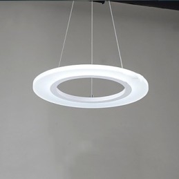Wisząca lampa okrągła sufitowa żyrandol mleczny akrylowy lampy sufitowe z pojedynczym pierścieniem