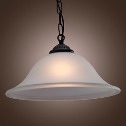 Tradycyjna klasyczna miska w stylu miniaturowym, brązowa lampa wisząca
