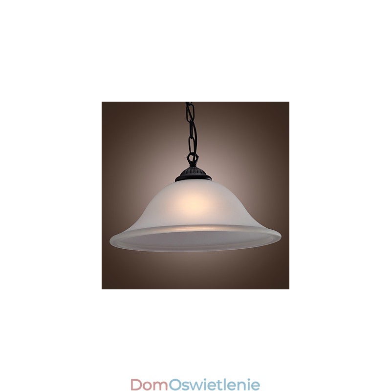 Tradycyjna klasyczna miska w stylu miniaturowym, brązowa lampa wisząca