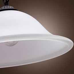 Tradycyjna klasyczna miska w stylu miniaturowym, brązowa lampa wisząca