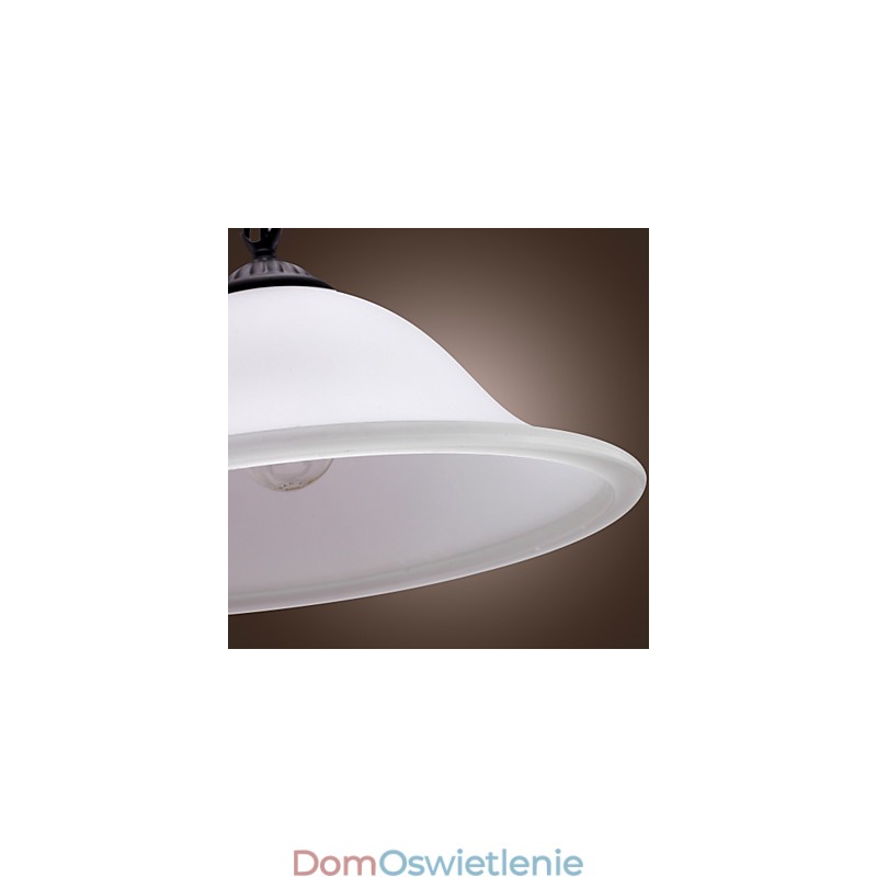 Tradycyjna klasyczna miska w stylu miniaturowym, brązowa lampa wisząca