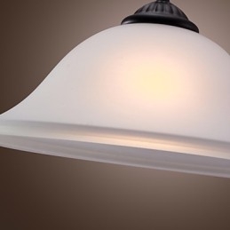 Tradycyjna klasyczna miska w stylu miniaturowym, brązowa lampa wisząca
