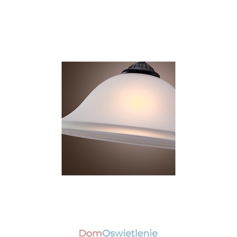 Tradycyjna klasyczna miska w stylu miniaturowym, brązowa lampa wisząca