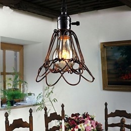 Amerykańska lampa wiatrowa w stylu industrialnym w stylu retro, mała, żelazna klatka