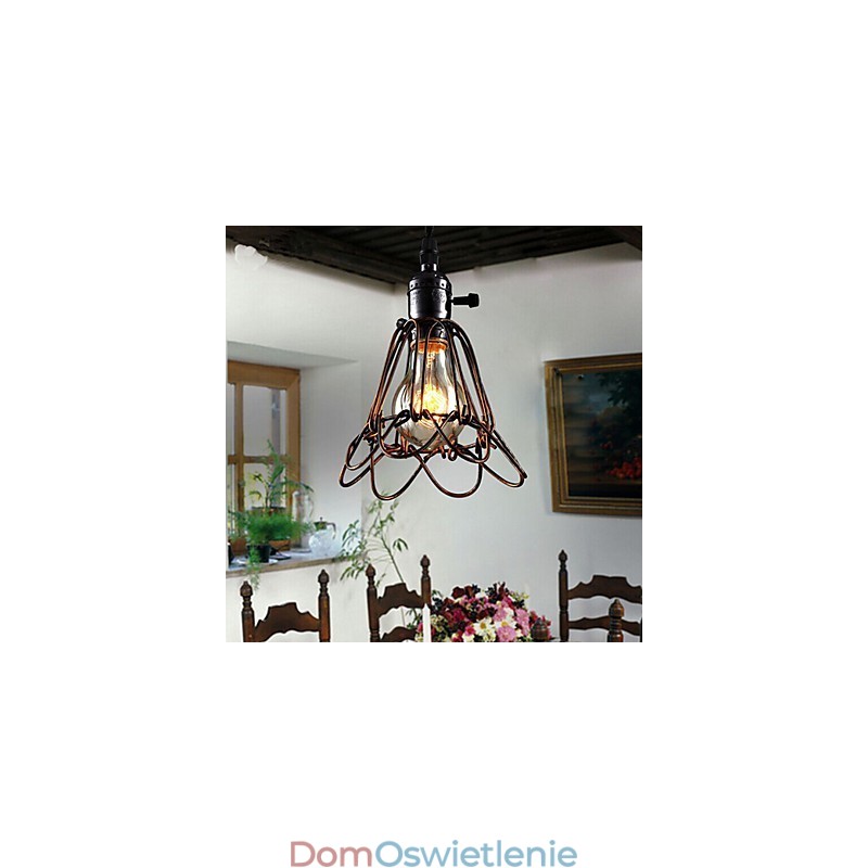 Amerykańska lampa wiatrowa w stylu industrialnym w stylu retro, mała, żelazna klatka
