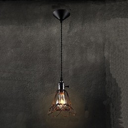Amerykańska lampa wiatrowa w stylu industrialnym w stylu retro, mała, żelazna klatka
