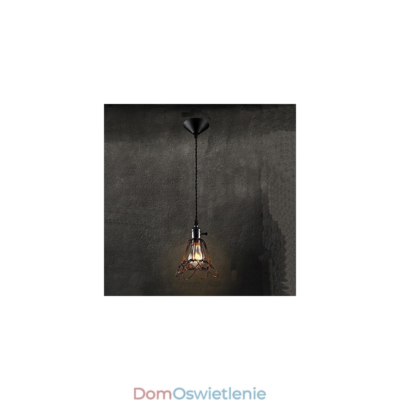 Amerykańska lampa wiatrowa w stylu industrialnym w stylu retro, mała, żelazna klatka