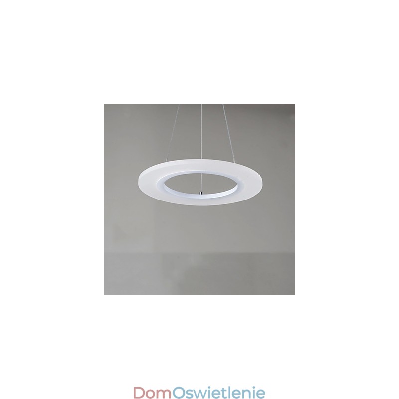 Wisząca lampa okrągła sufitowa żyrandol mleczny akrylowy lampy sufitowe z pojedynczym pierścieniem