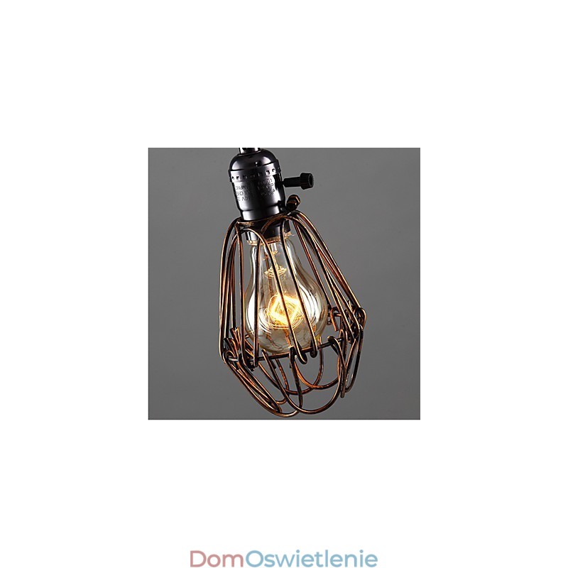Amerykańska lampa wiatrowa w stylu industrialnym w stylu retro, mała, żelazna klatka