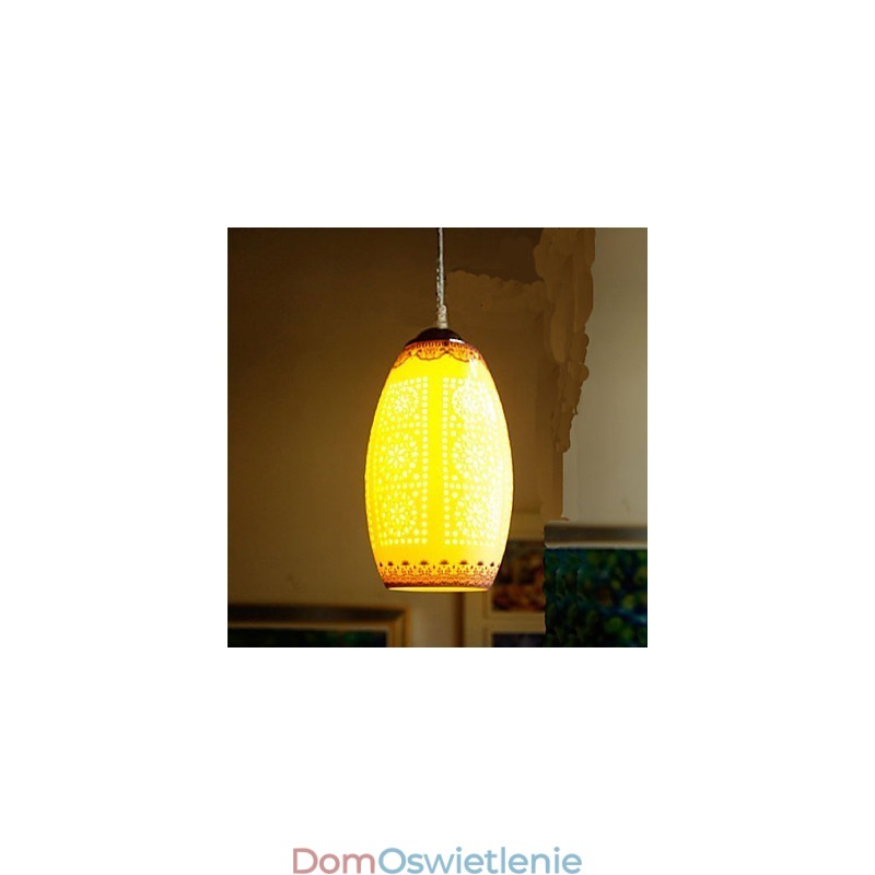 Lampa ceramiczna retro lampa schody niebieski pojedynczy żyrandol kreatywny