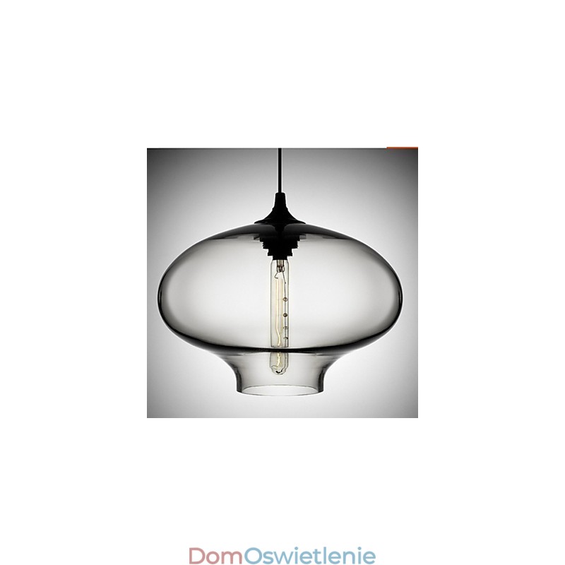 1 Światło Nowoczesna szklana lampa wisząca w kolorze białym i niebieskim