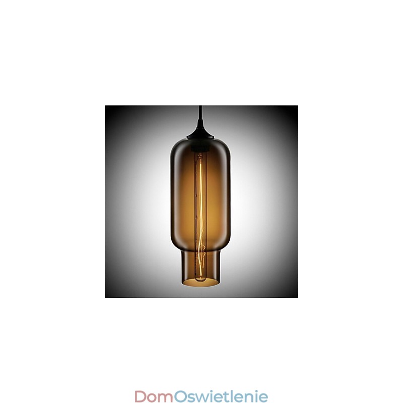 Retro Kreatywna Pojedyncza Głowica Szklana Lampa Wisząca Cafe W Złotej Rybce