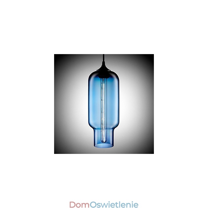 Retro Kreatywna Pojedyncza Głowica Szklana Lampa Wisząca Cafe W Złotej Rybce