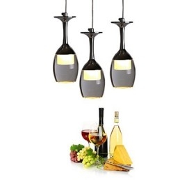 Lampy wiszące 3 światła Okrągła płyta tylna Nowoczesne współczesne metalowe