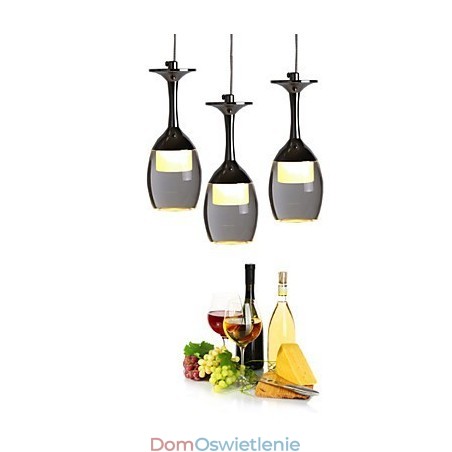 Lampy wiszące 3 światła Okrągła płyta tylna Nowoczesne współczesne metalowe