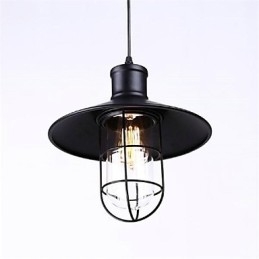 Wisząca lampa w stylu rustykalnym z żelaza