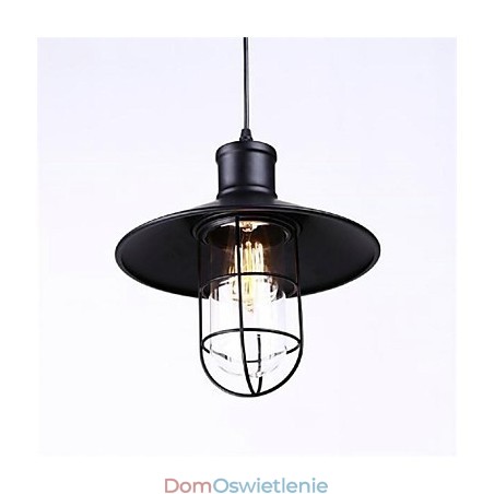 Wisząca lampa w stylu rustykalnym z żelaza