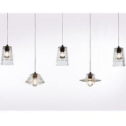 Nowoczesna współczesna lampa wisząca ze szkła