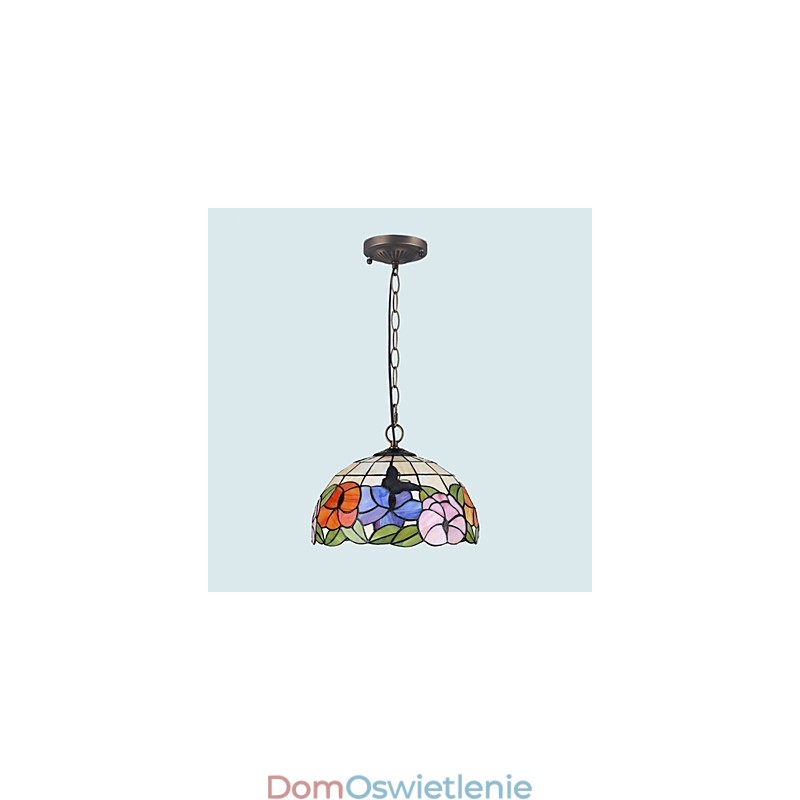 Wiejski kreatywny żyrandol witrażowy przywracający starożytne sposoby Lampa Światło