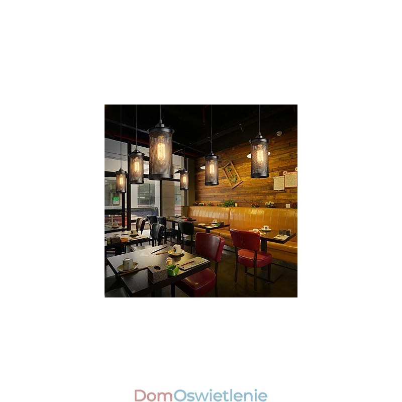 Kreatywna metalowa siatkowa lampa wisząca Proste lampy wiszące Lampa wisząca kawiarniana