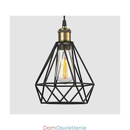 Industrial Wire CAGE WISZĄCA LAMPA Cafe Loft Warehouse Lighting Czarny przewód Industrial Wire CAGE WISZĄCA LAMPA Cafe Loft Warehouse Lighting Czarny przewód