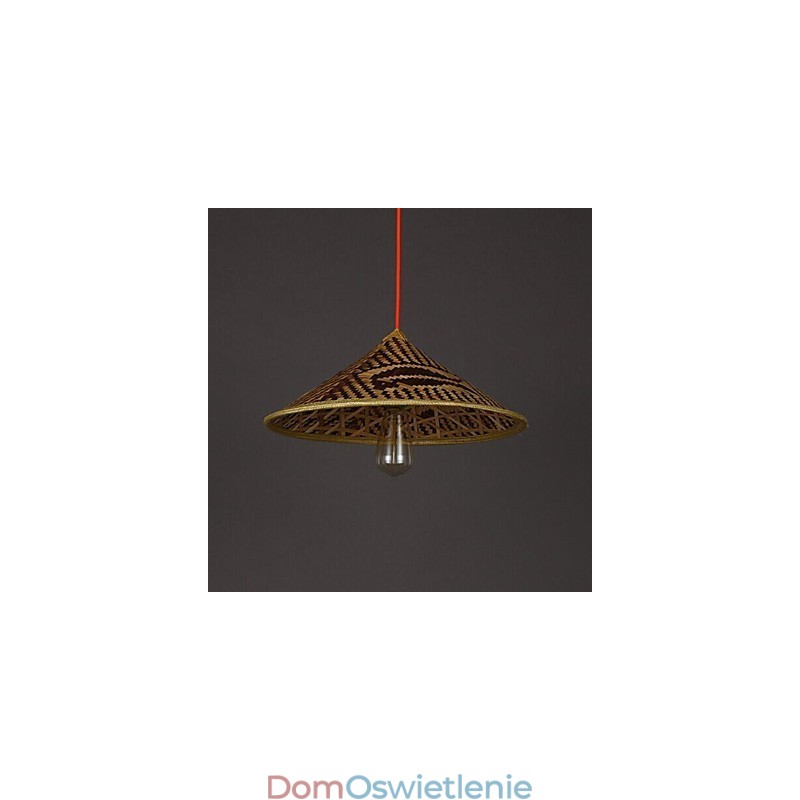 Żyrandol z bambusowego kapelusza Żyrandol Lampa Ryby Ludzie Kapelusze
