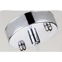 Nowoczesna współczesna lampa wisząca z metalu chromowanego