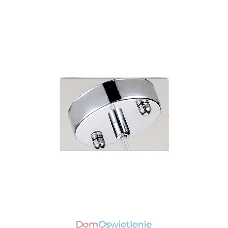 Nowoczesna współczesna lampa wisząca z metalu chromowanego