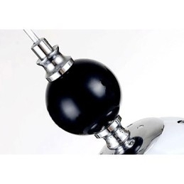 Nowoczesna współczesna lampa wisząca z metalu chromowanego
