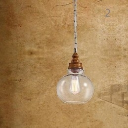 Kryształowe lampy i latarnie o strukturze drewna Droplight Cafe Lighting