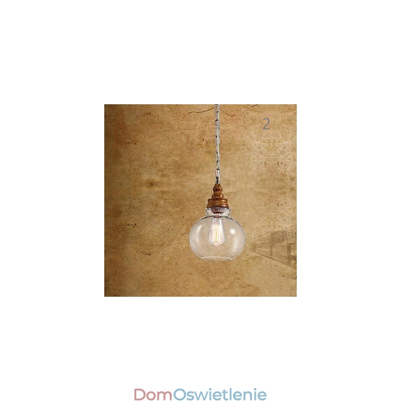 Kryształowe lampy i latarnie o strukturze drewna Droplight Cafe Lighting