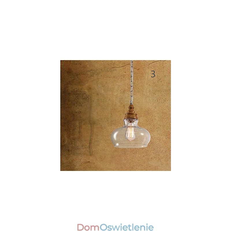 Kryształowe lampy i latarnie o strukturze drewna Droplight Cafe Lighting