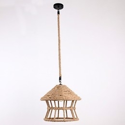 Wisząca lampa Rope 1 Light w stylu nowoczesnym i rustykalnym