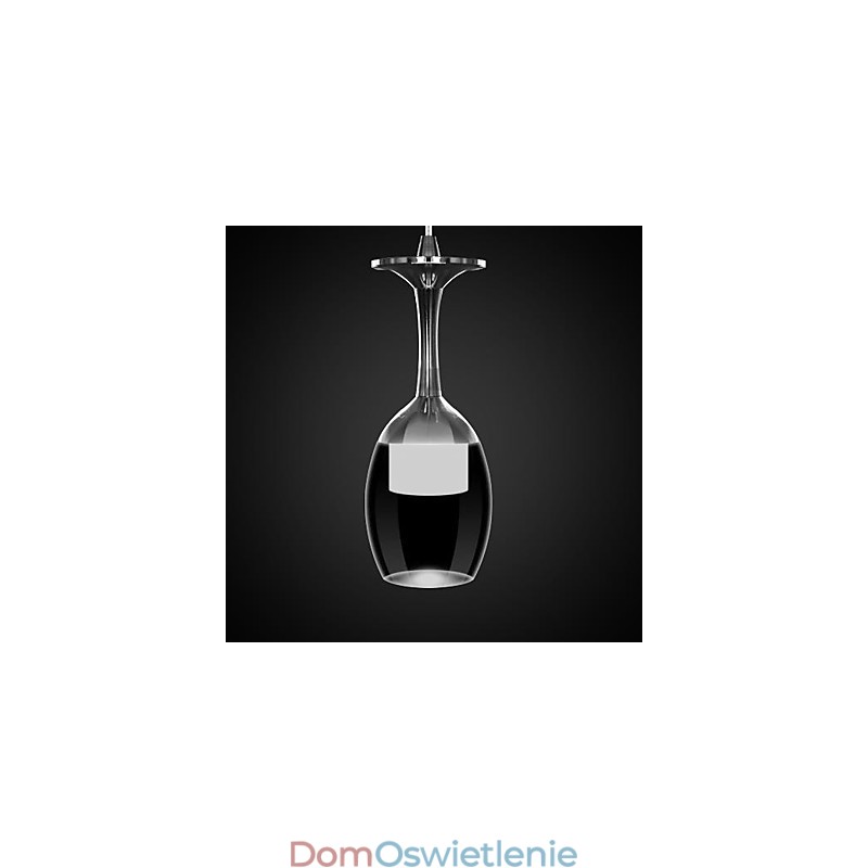 Nowoczesna współczesna lampa wisząca z metalu chromowanego