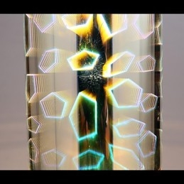 Dream laser grawerowany chromowana lampa wisząca L
