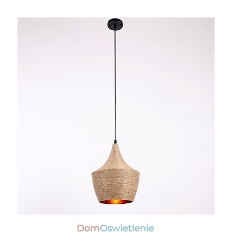 Wisząca lampa linowa w stylu rustykalnym Wisząca lampa linowa w stylu rustykalnym