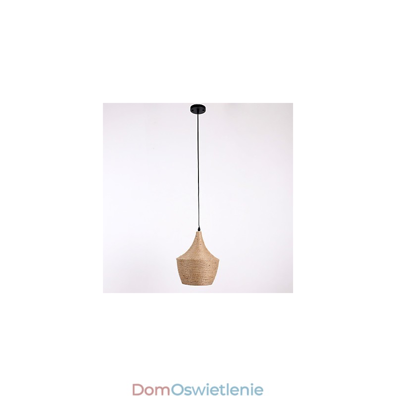 Wisząca lampa linowa w stylu rustykalnym