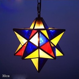 30CM Artystyczna indywidualność Kreatywny ganek Nowoczesne gwiazdy Lampa Droplight