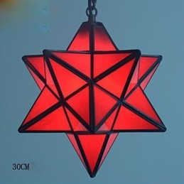 30CM Artystyczna indywidualność Kreatywny ganek Nowoczesne gwiazdy Lampa Droplight