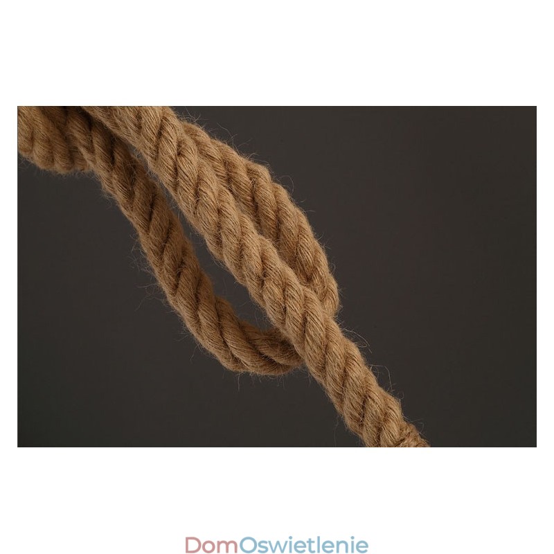 1 Światło DIY Art Hemp Rope Light Kreatywny żyrandol z konopnej liny Długi 100 cm Wyślij 1 żarówkę