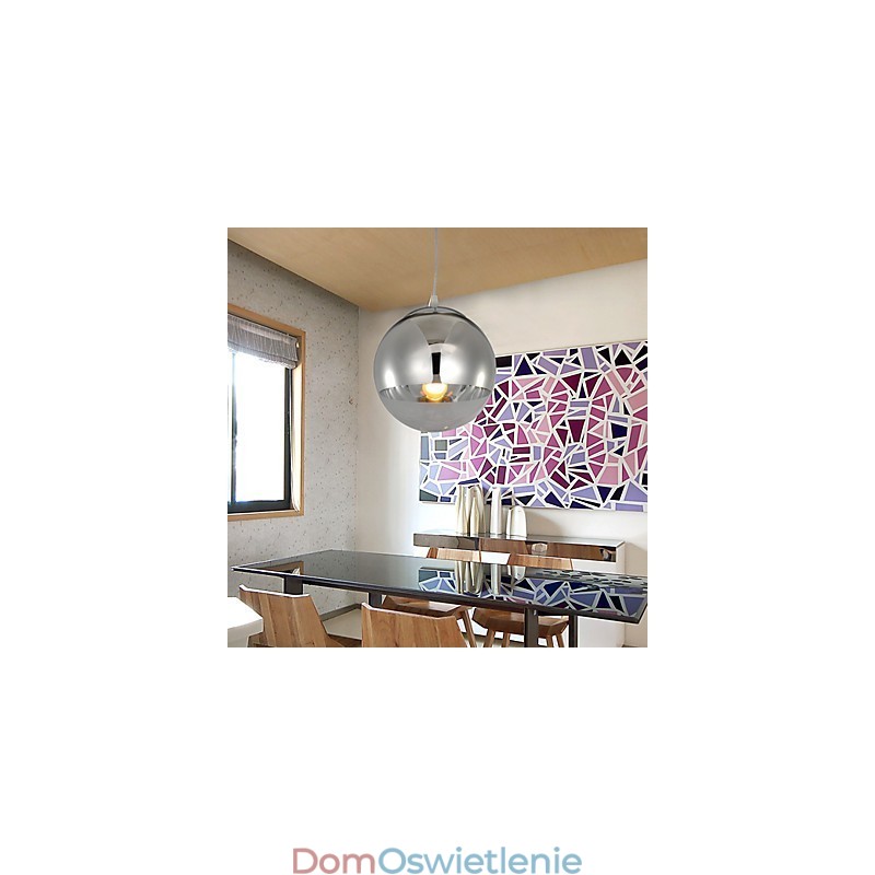 Lampa wisząca z 1 źródłem światła w kształcie kuli