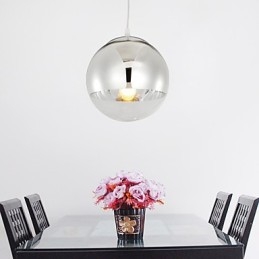 Lampa wisząca z 1 źródłem światła w kształcie kuli